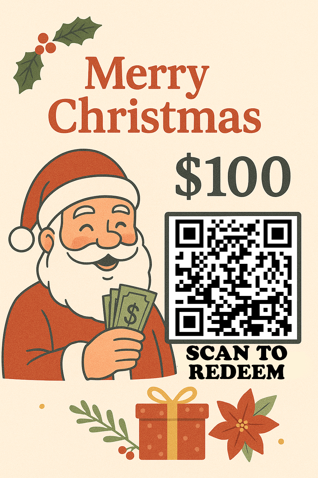 $100 Gift Card Moan Prank Christmas