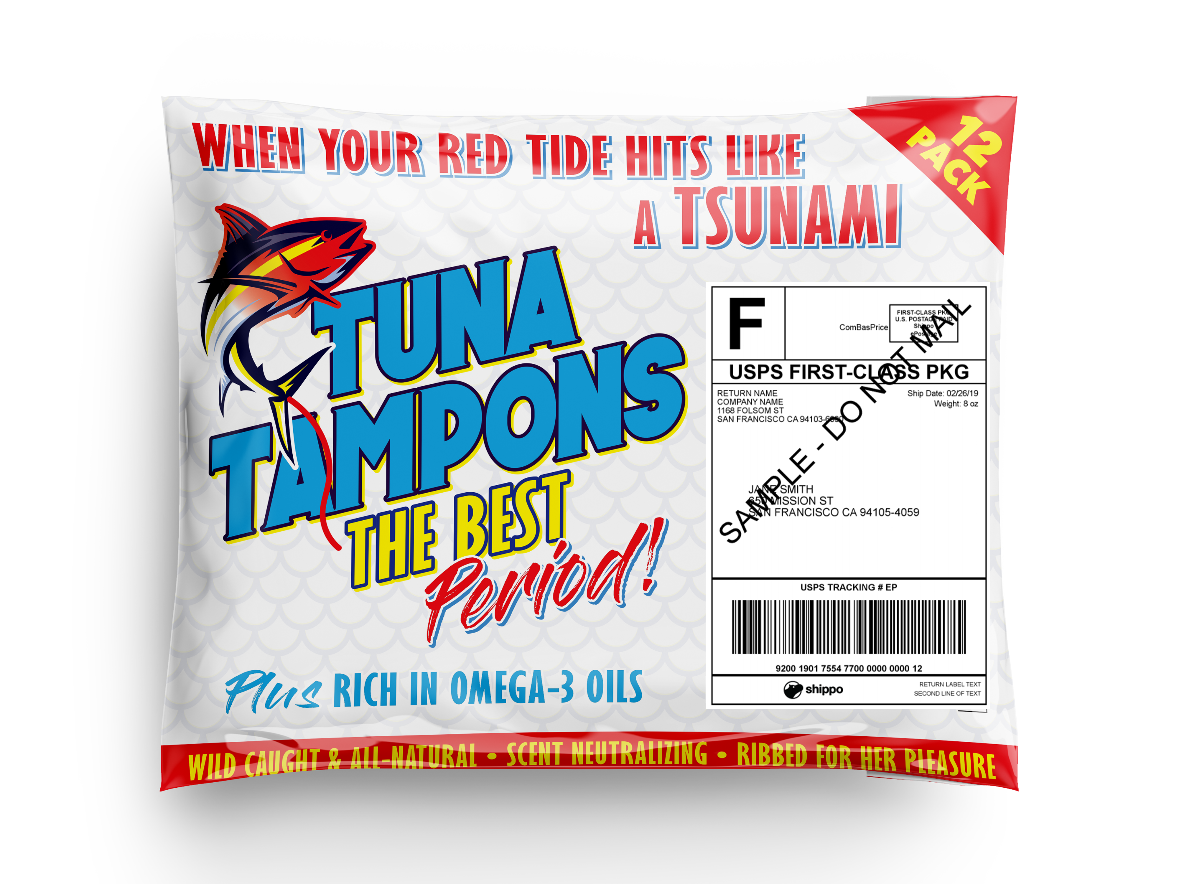 Tuna Tampons Infrabren Prank Package