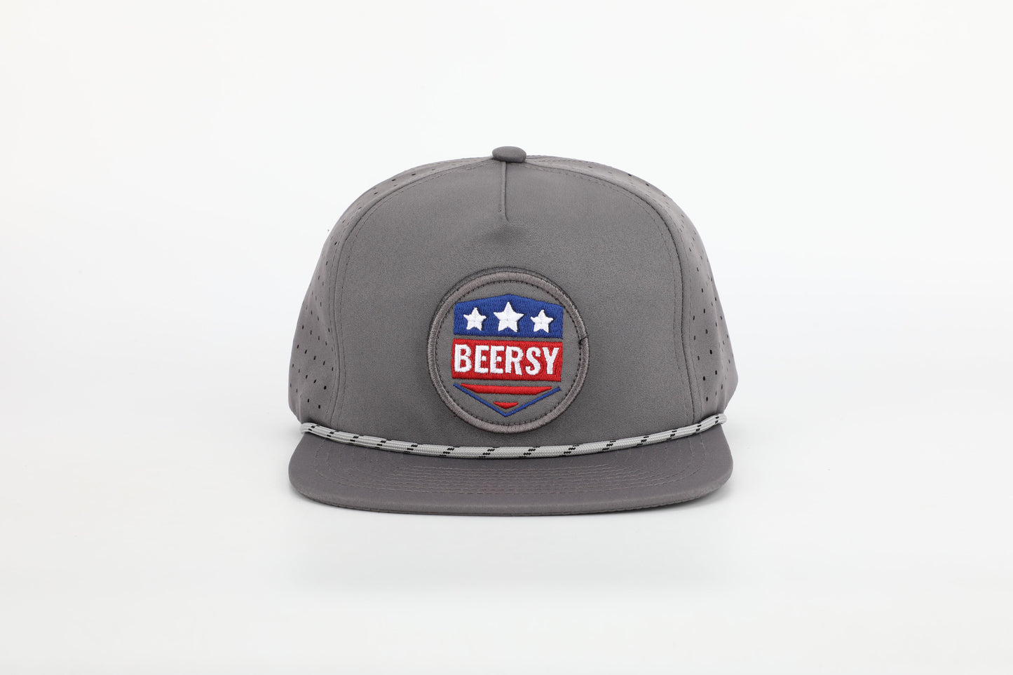 Rope Hat with Interchangeable Velcro Logo Patch