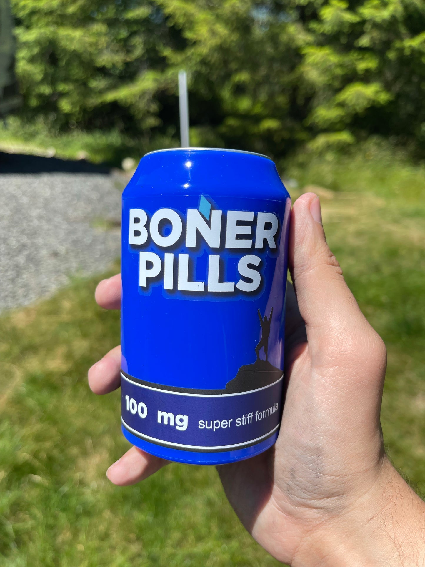 “Boner Pills" Beersy Silicone Sleeve Hide-a-Beer Can Cooler