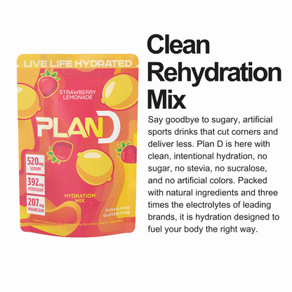 Plan D Hydration – The Morning After Hangover Drink (3-Pack Sample)