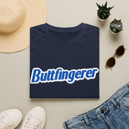 Buttfingerer T-Shirt — Funny Retro Script Tee for Sarcastic Humor Gifts