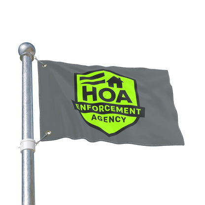HOA Enforcement Agency Double Sided Flag
