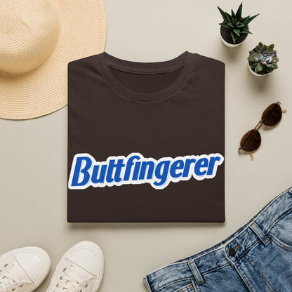 Buttfingerer T-Shirt — Funny Retro Script Tee for Sarcastic Humor Gifts