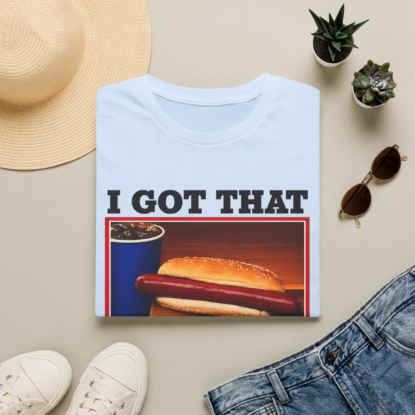 T-Shirt — 'I Got That Kirkland Hot Dog' Vintage Grocery Graphic Tee