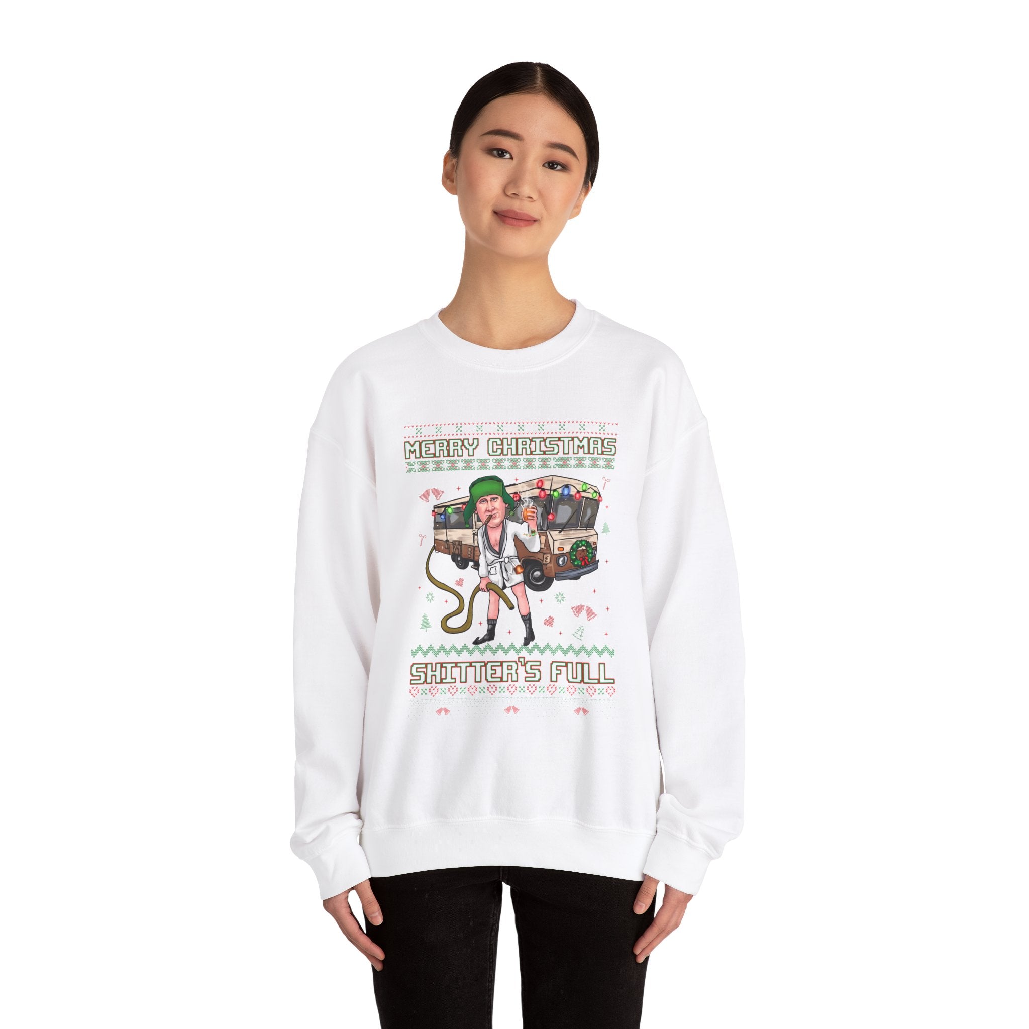 Merry Christmas Shitters Full Crewneck Sweatshirt