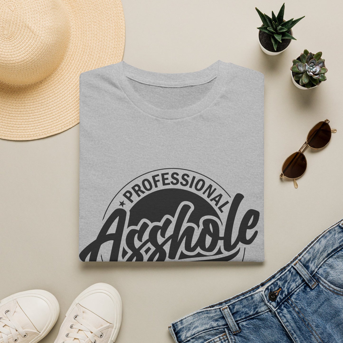 T-Shirt — "Professional Asshole" Graphic Tee (Available 24/7)