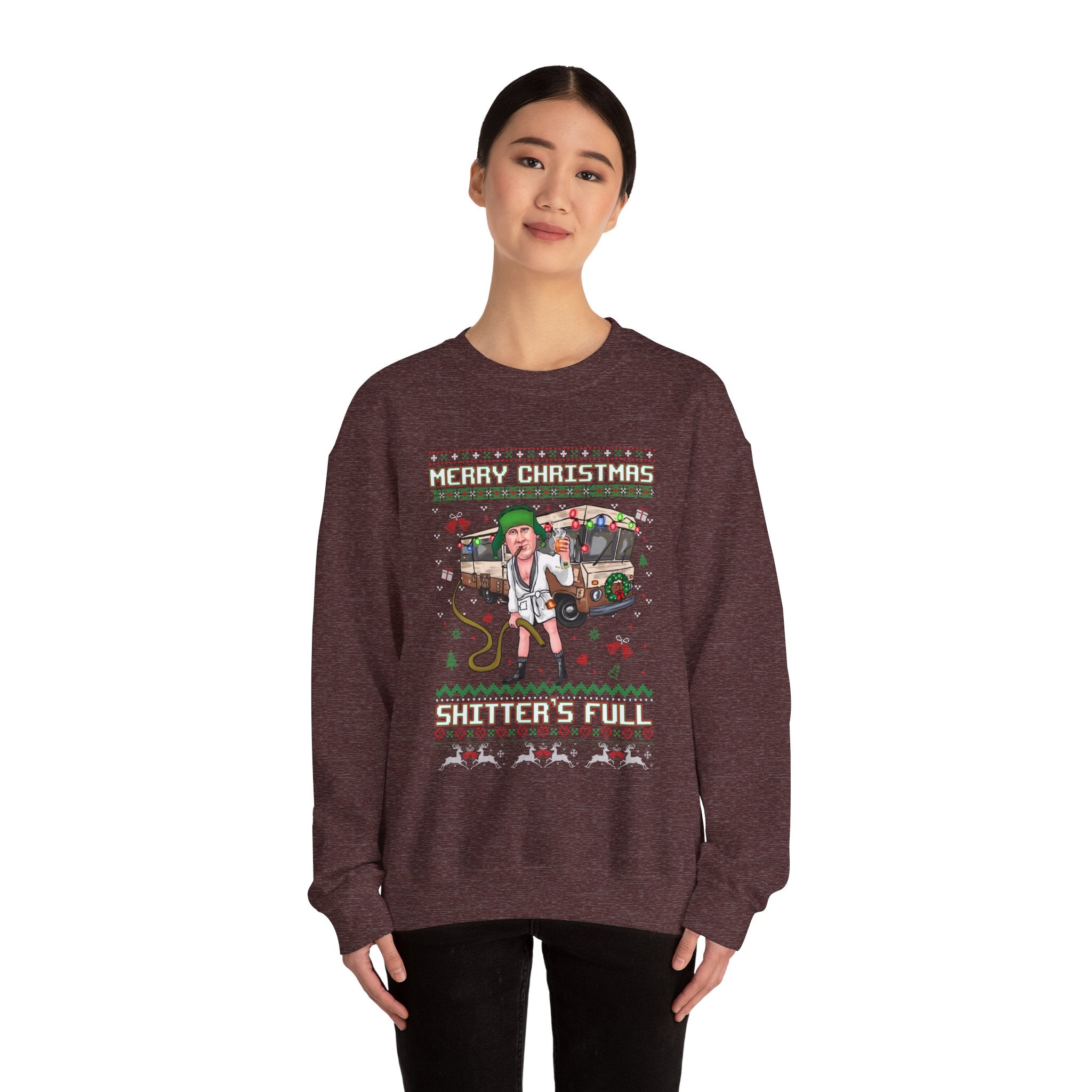 Merry Christmas Shitters Full Crewneck Sweatshirt