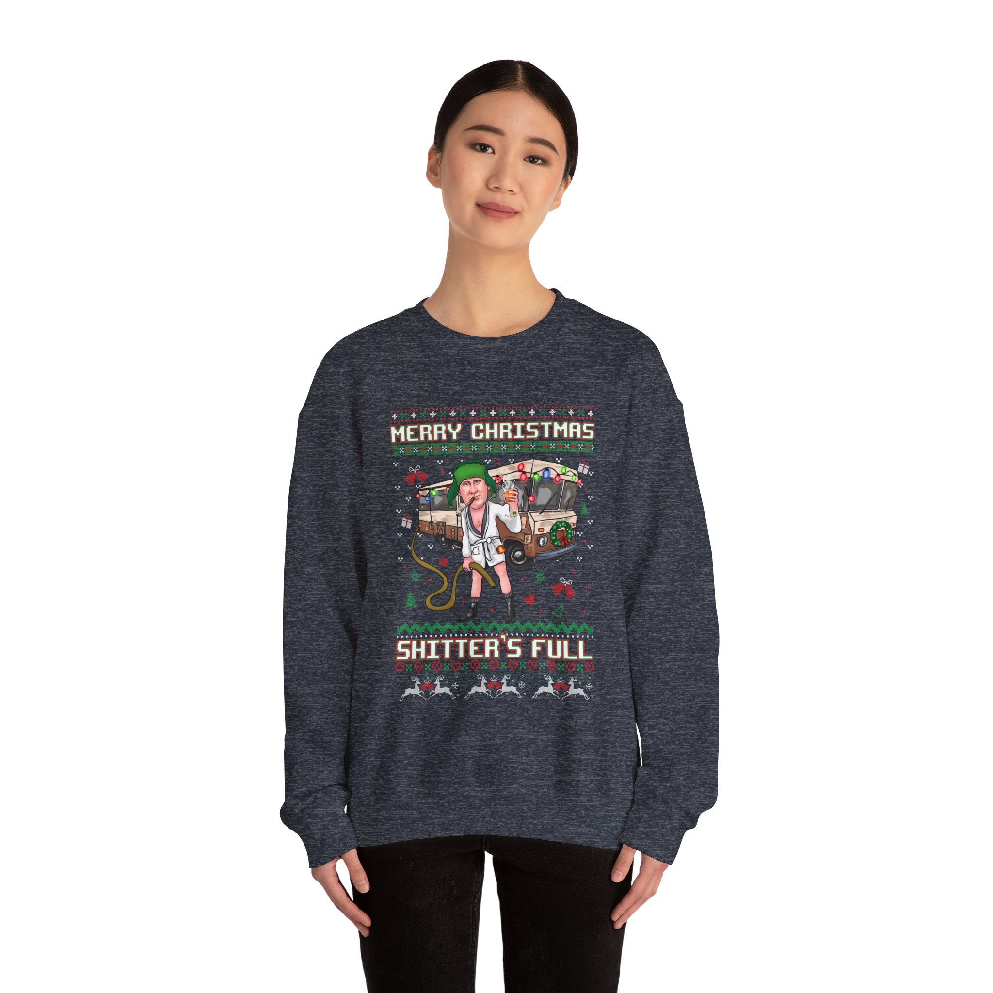 Merry Christmas Shitters Full Crewneck Sweatshirt