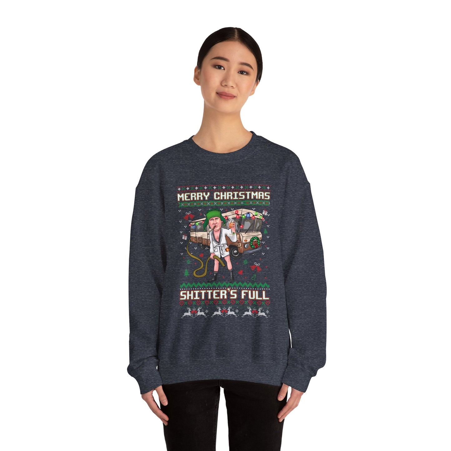 Merry Christmas Shitters Full Crewneck Sweatshirt