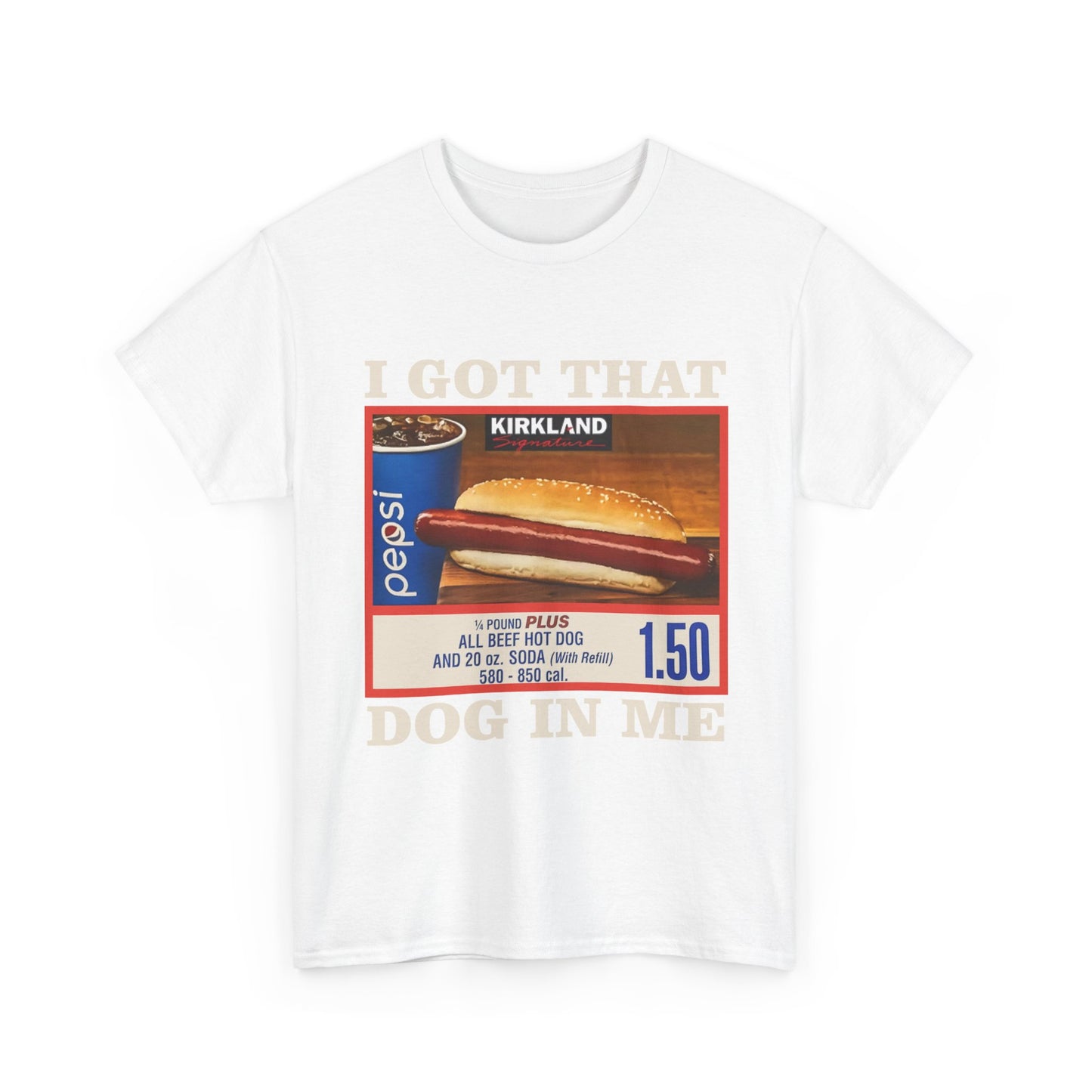 Hot Dog & Soda Vintage Graphic Tee — "I Got That Dog In Me" Retro Food Shirt