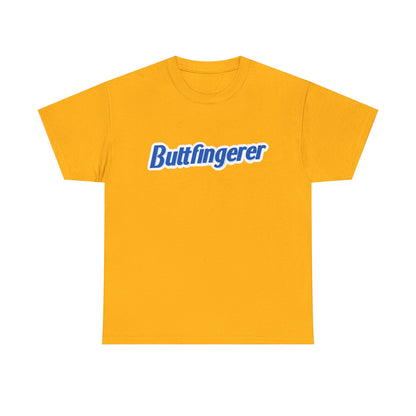 Buttfingerer Graphic Tee — Funny Retro Logo T-Shirt