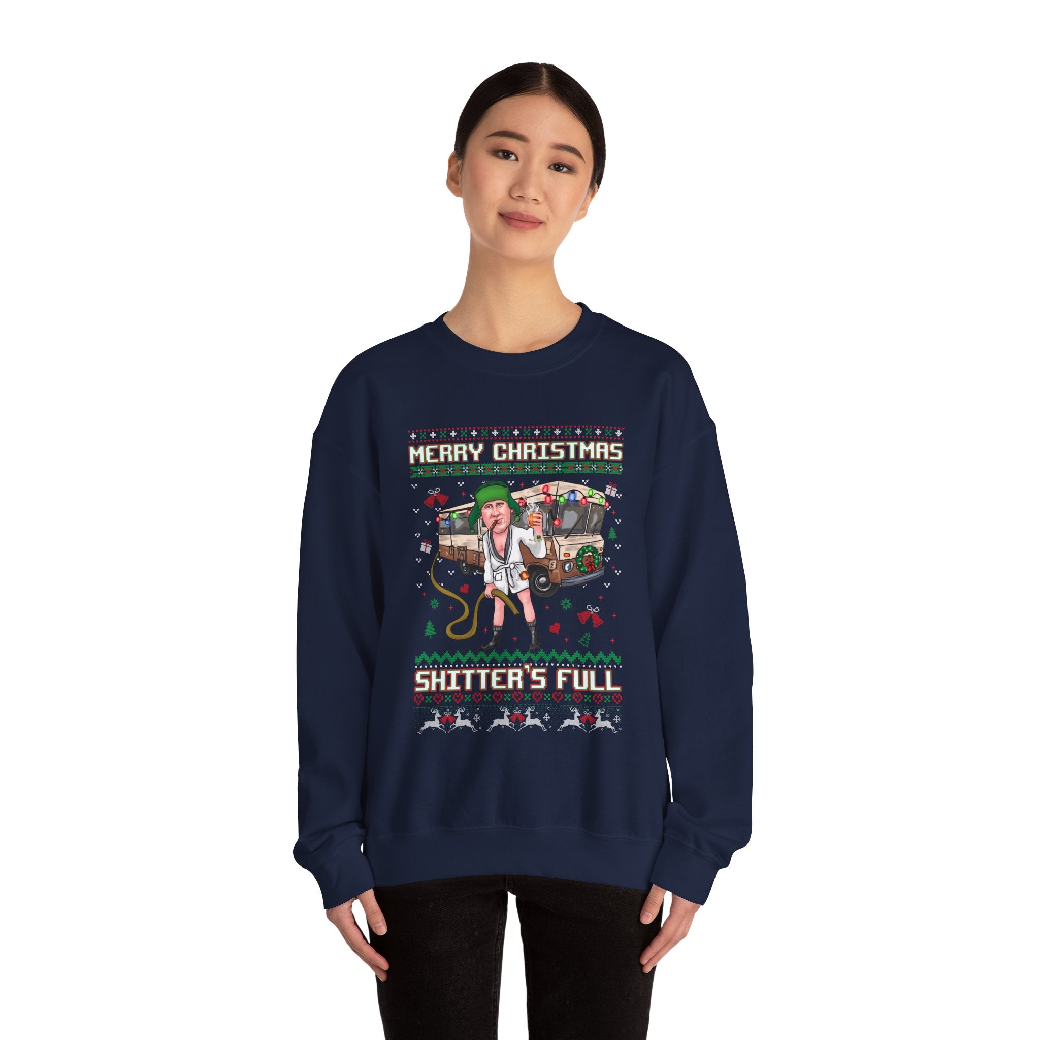 Merry Christmas Shitters Full Crewneck Sweatshirt