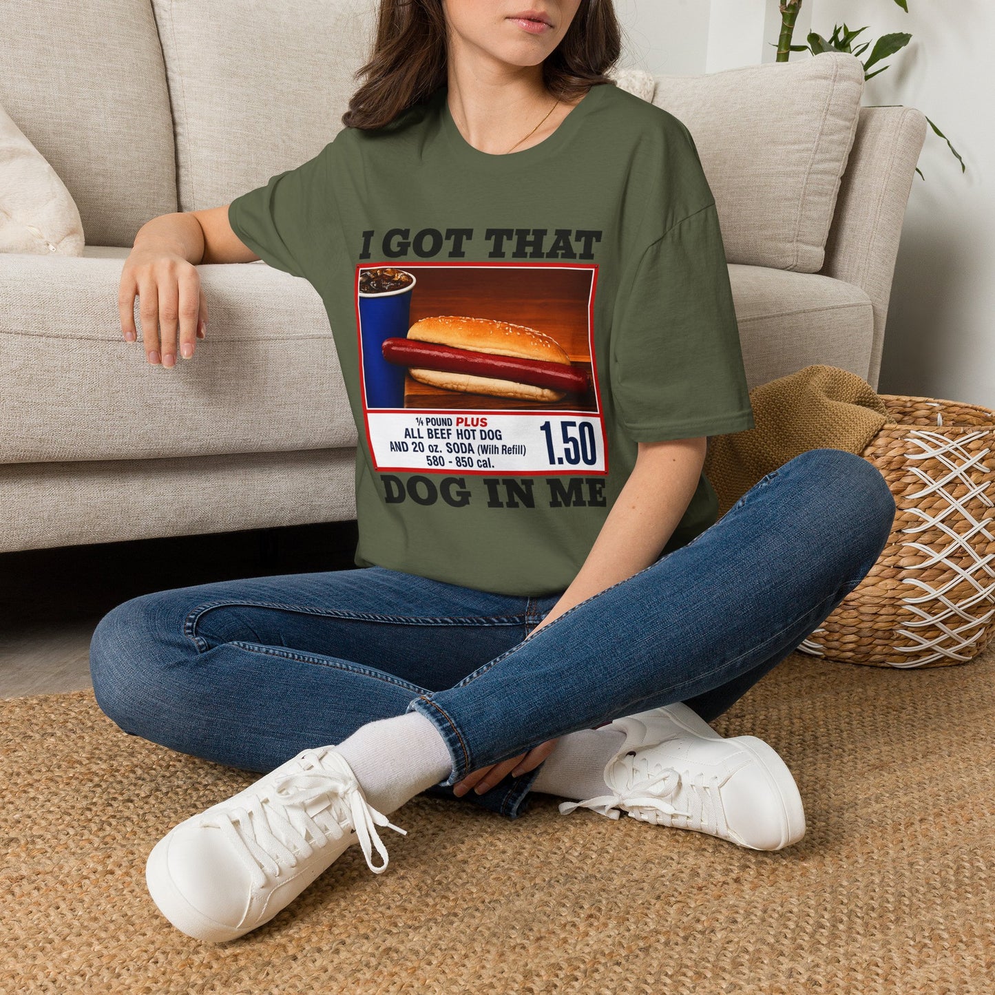 T-Shirt — 'I Got That Kirkland Hot Dog' Vintage Grocery Graphic Tee