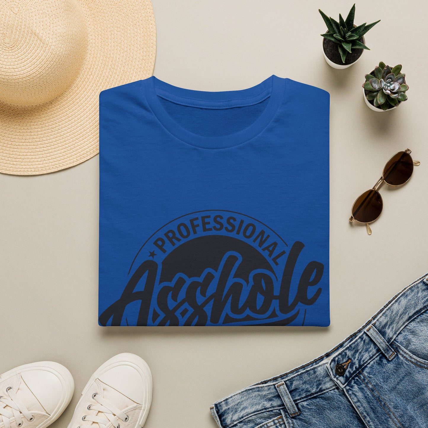 T-Shirt — "Professional Asshole" Graphic Tee (Available 24/7)