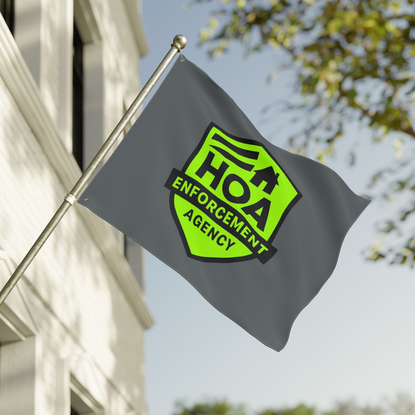 HOA Enforcement Agency Double Sided Flag