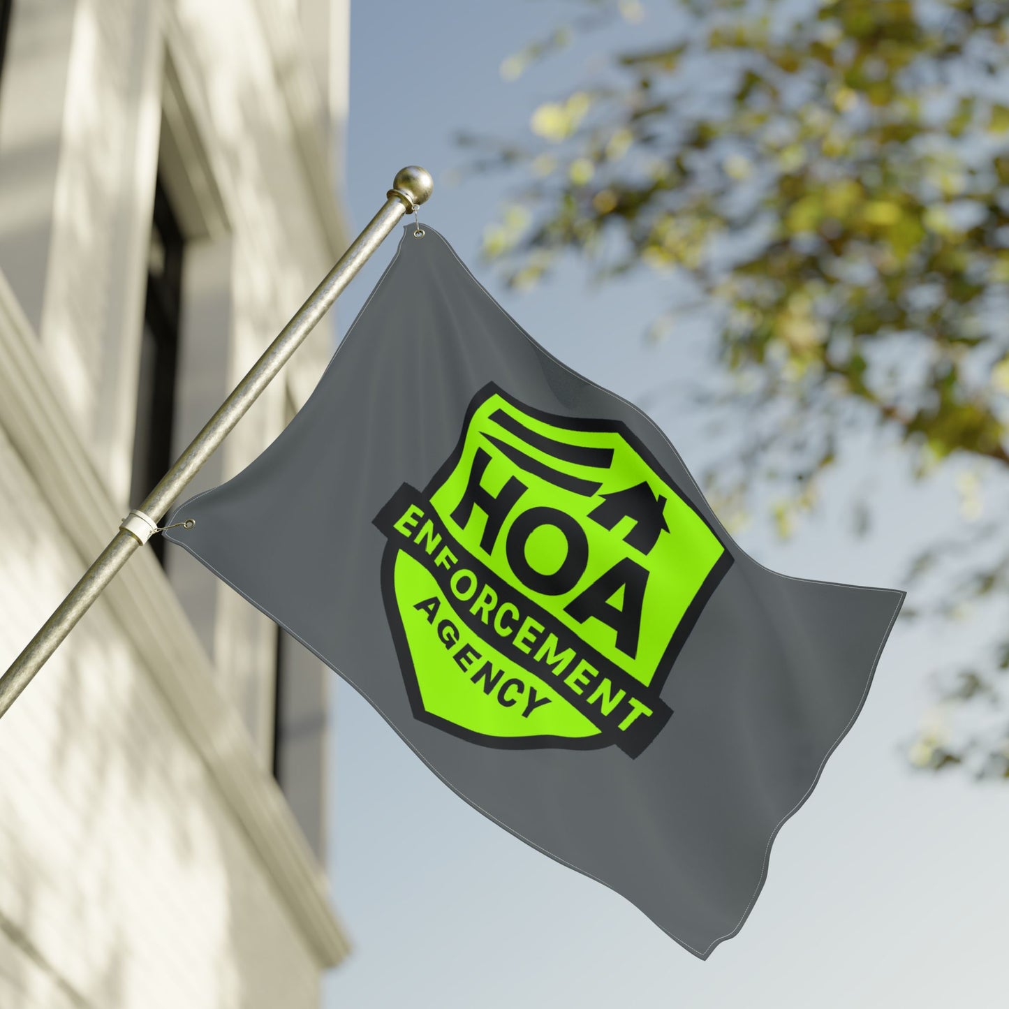 HOA Enforcement Agency Double Sided Flag