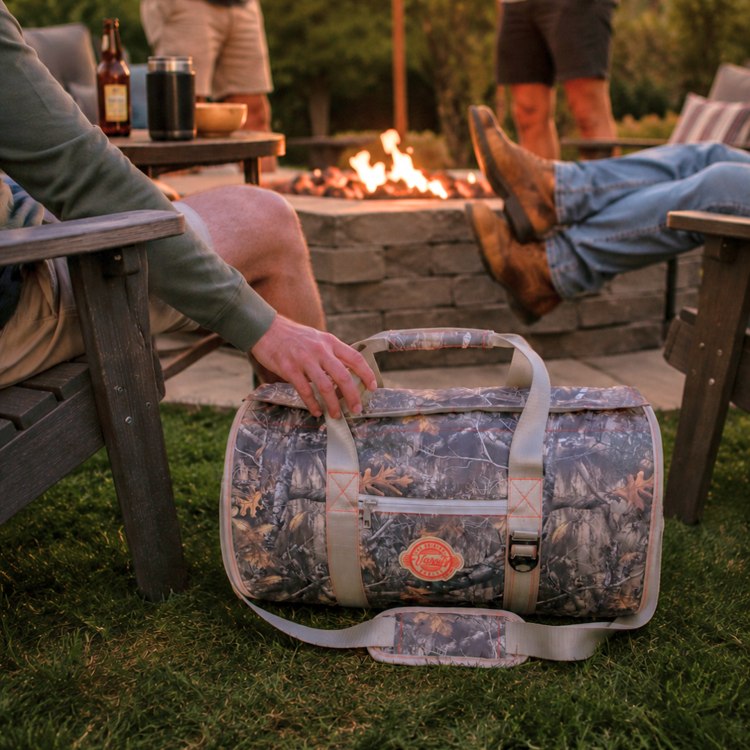 Backwoods Camo Duffel Cooler
