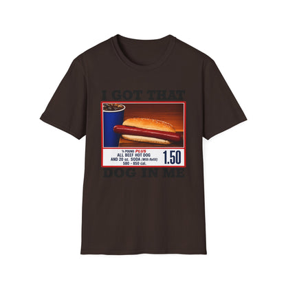 T-Shirt — 'I Got That Kirkland Hot Dog' Vintage Grocery Graphic Tee