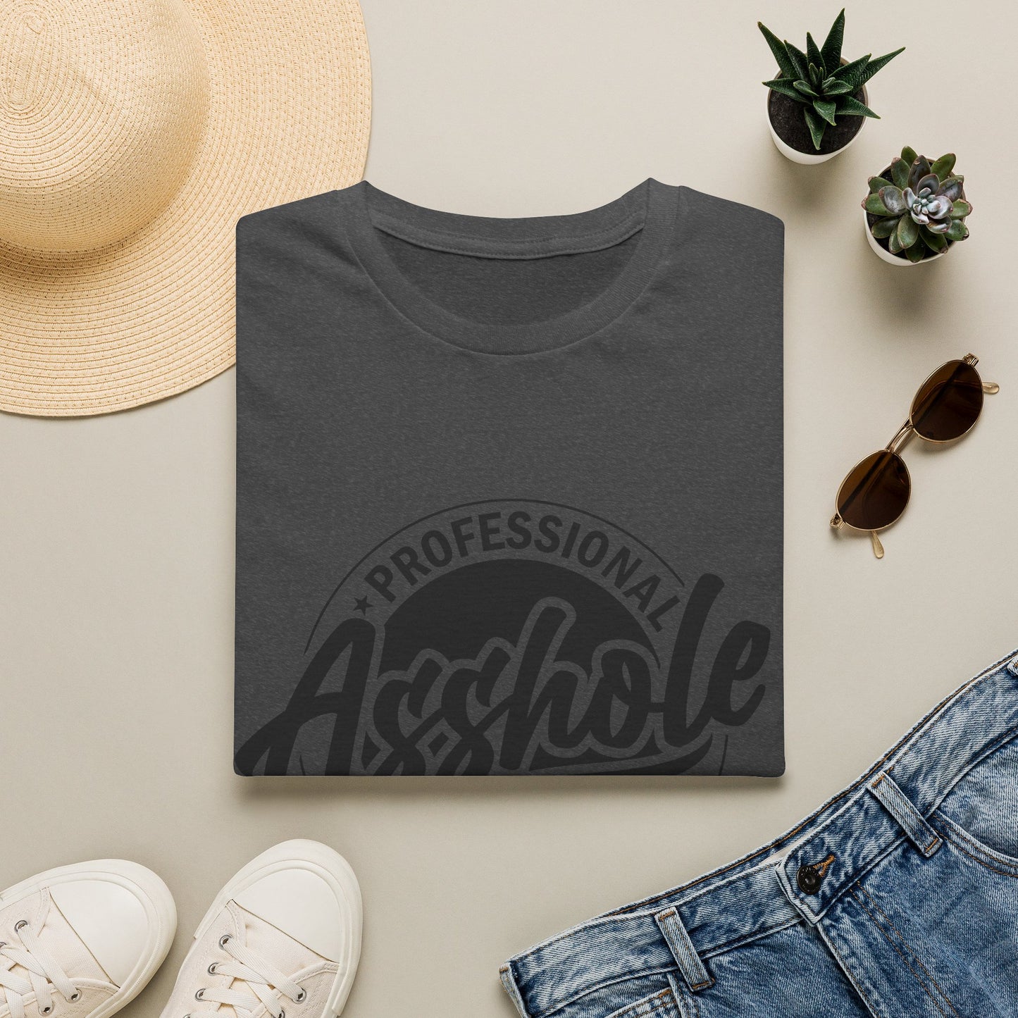 T-Shirt — "Professional Asshole" Graphic Tee (Available 24/7)