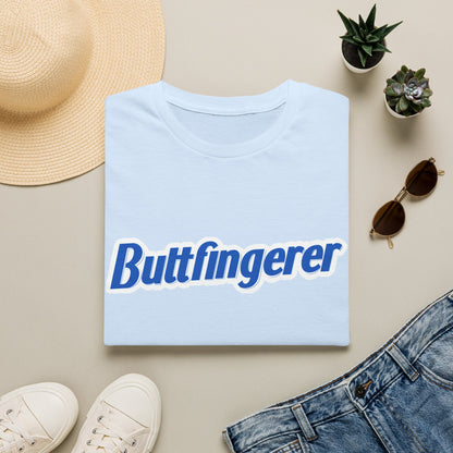 Buttfingerer T-Shirt — Funny Retro Script Tee for Sarcastic Humor Gifts