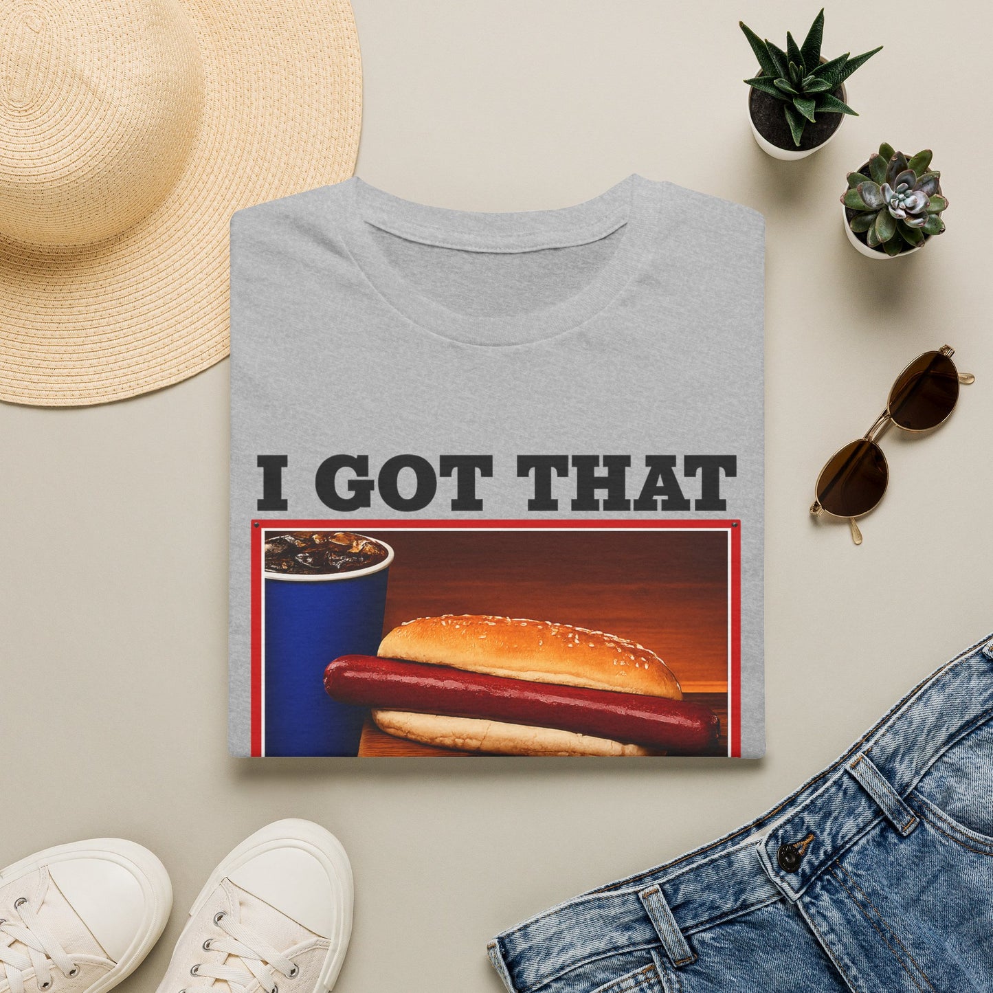 T-Shirt — 'I Got That Kirkland Hot Dog' Vintage Grocery Graphic Tee