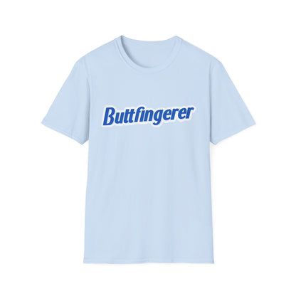 Buttfingerer T-Shirt — Funny Retro Script Tee for Sarcastic Humor Gifts