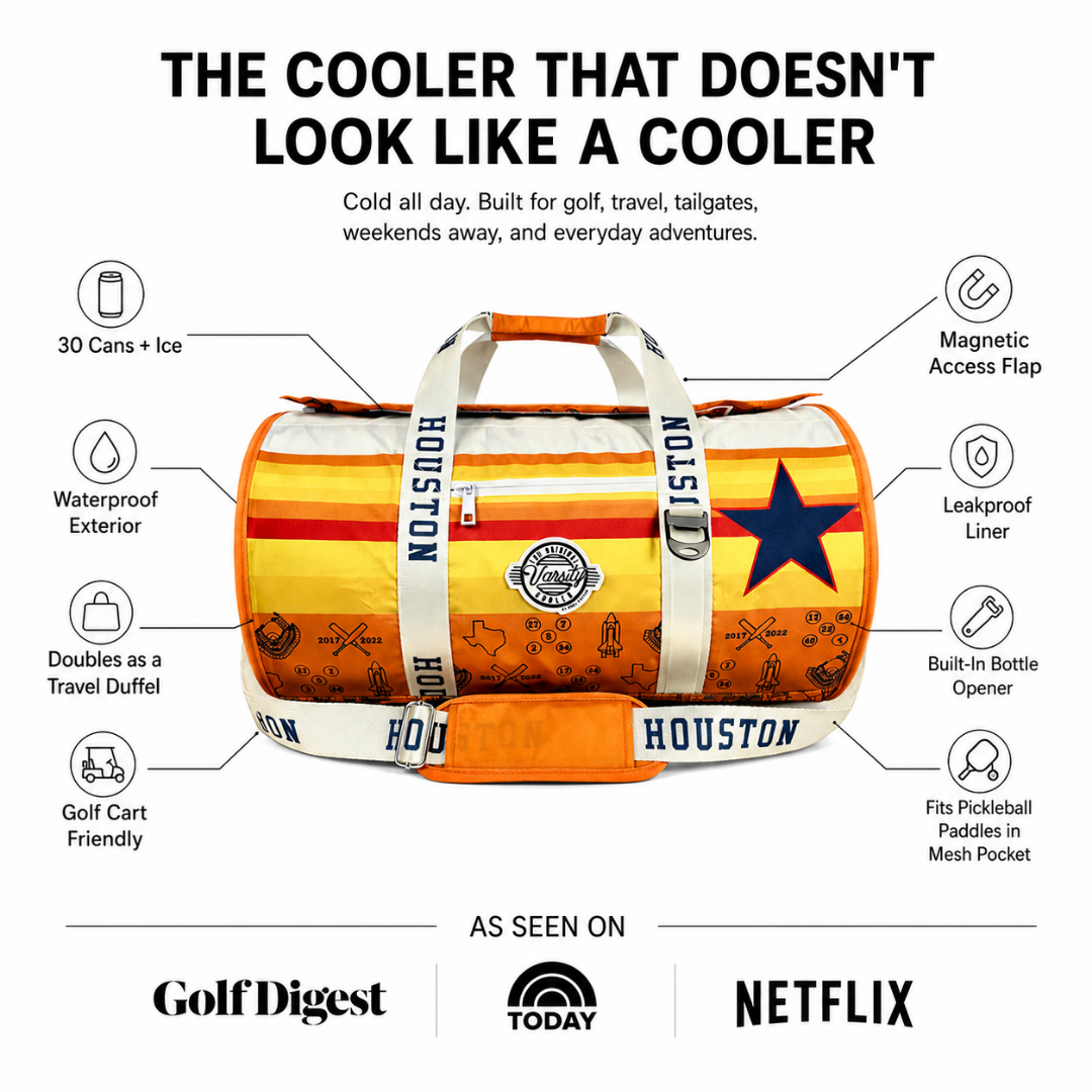 Houston Baseball Duffel Cooler