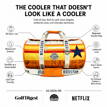Houston Baseball Duffel Cooler