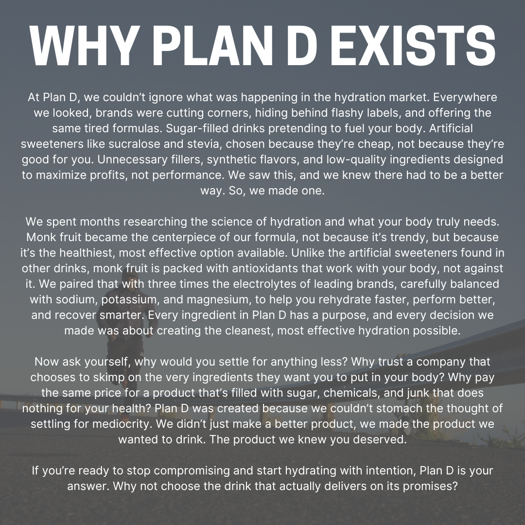 Plan D Hydration – The Morning After Hangover Drink