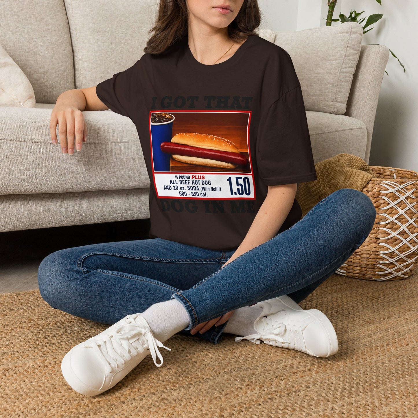 T-Shirt — 'I Got That Kirkland Hot Dog' Vintage Grocery Graphic Tee