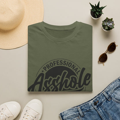 T-Shirt — "Professional Asshole" Graphic Tee (Available 24/7)