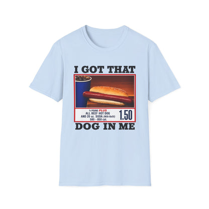 T-Shirt — 'I Got That Kirkland Hot Dog' Vintage Grocery Graphic Tee