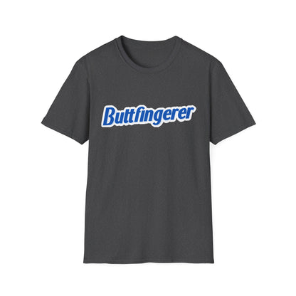 Buttfingerer T-Shirt — Funny Retro Script Tee for Sarcastic Humor Gifts