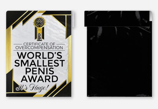 Worlds Smallest Penis Award Prank Package