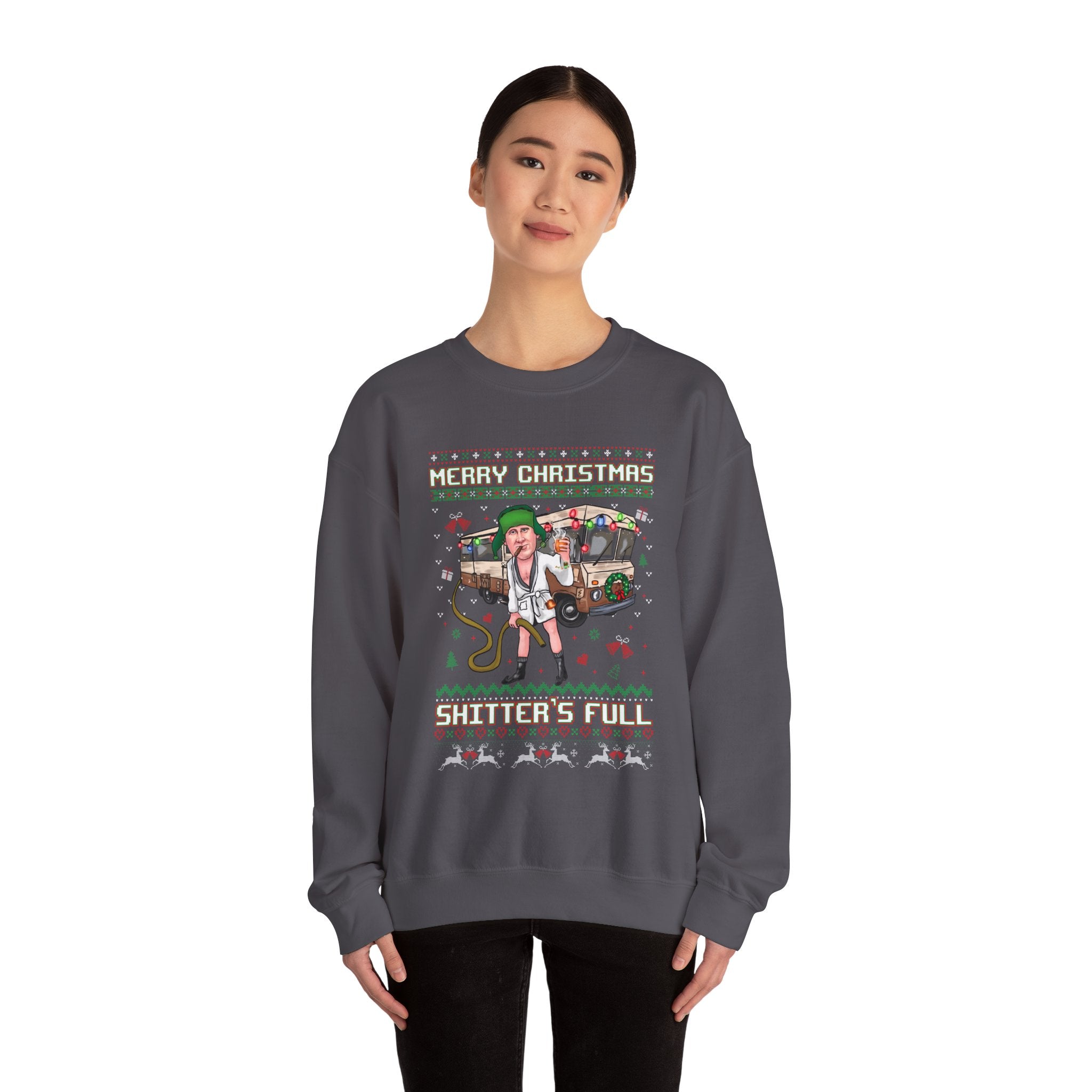 Merry Christmas Shitters Full Crewneck Sweatshirt