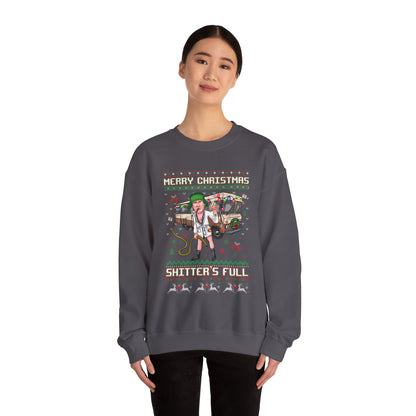 Merry Christmas Shitters Full Crewneck Sweatshirt