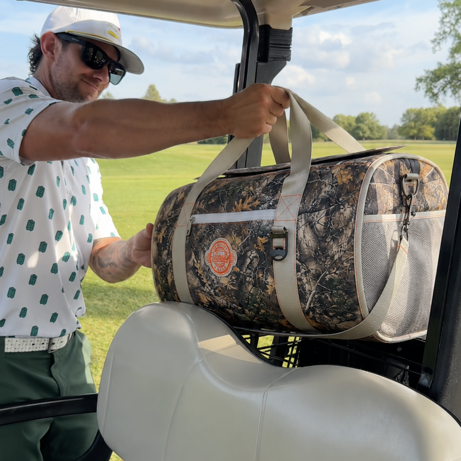 Backwoods Camo Duffel Cooler
