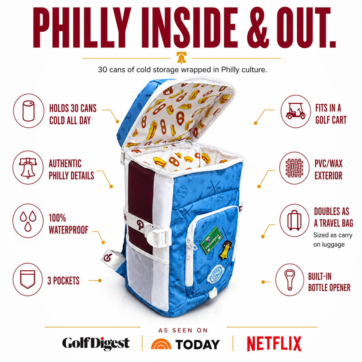 Philadelphia Baseball Backpack