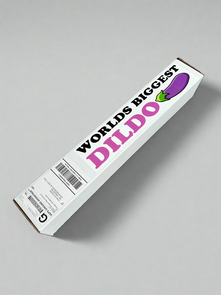 Worlds Biggest Dildo Mail Prank Package Box Tube