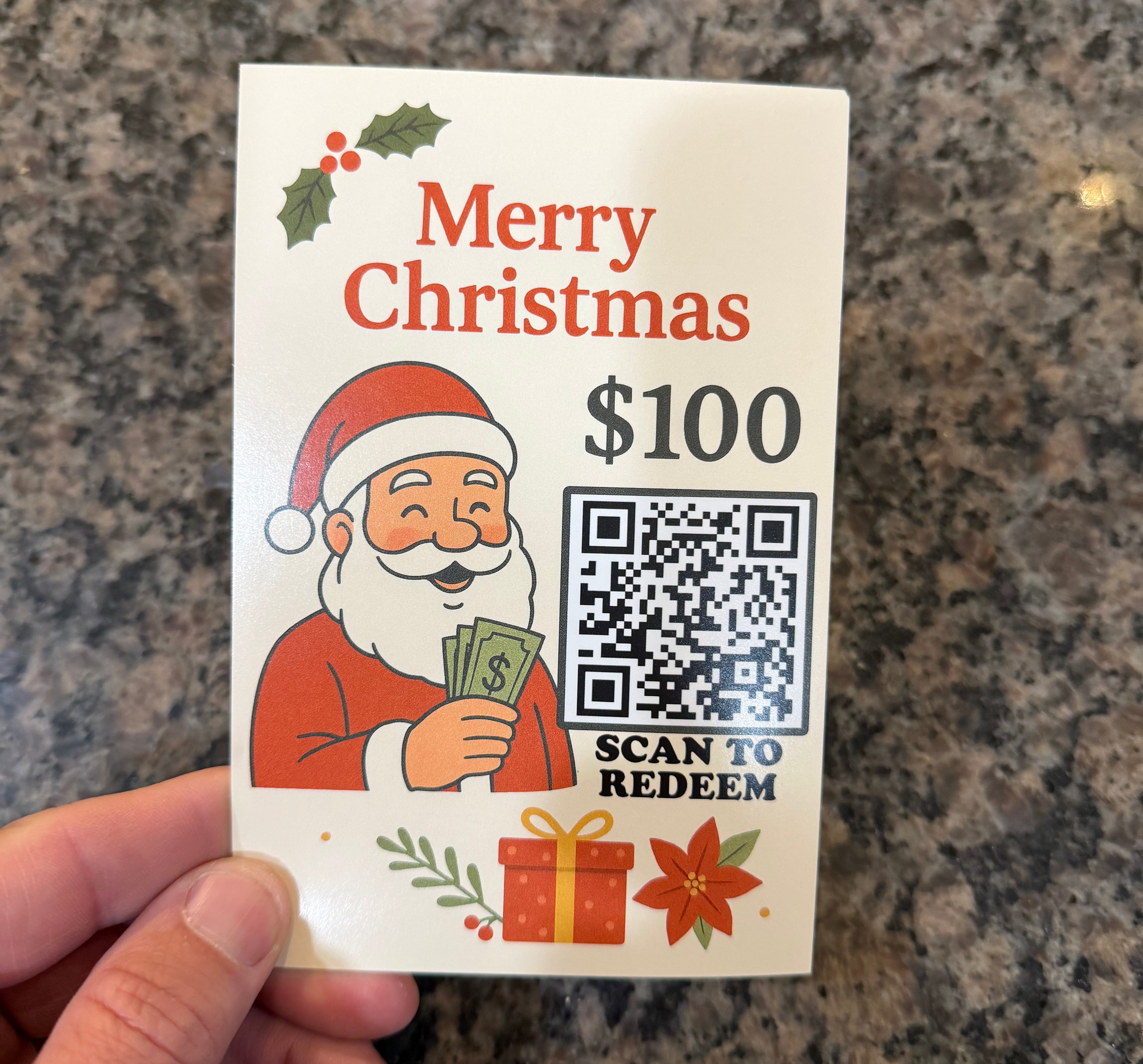 $100 Gift Card Moan Prank Christmas