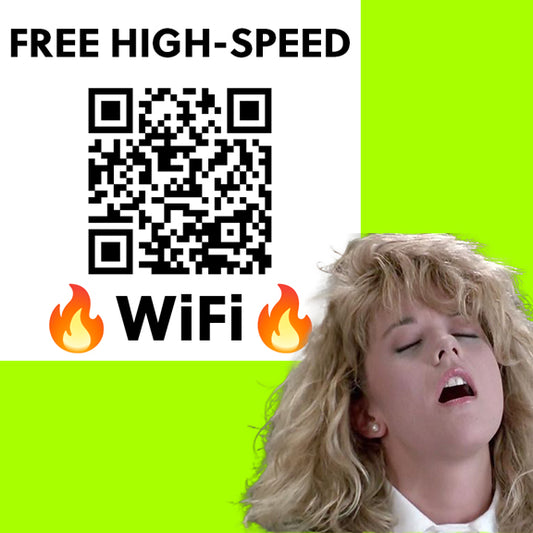 Free High-Speed WiFi MOAN PRANK Sticker
