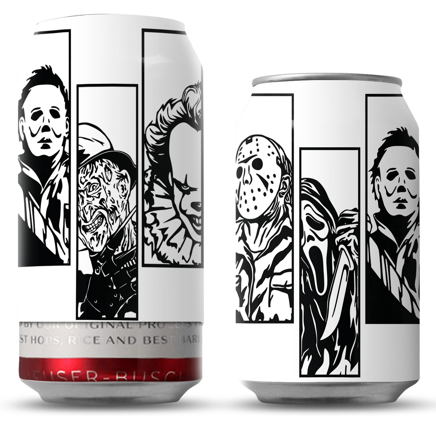 Halloween GLOW IN THE DARK Beersy Silicone Sleeve Hide-a-Beer Can Cooler