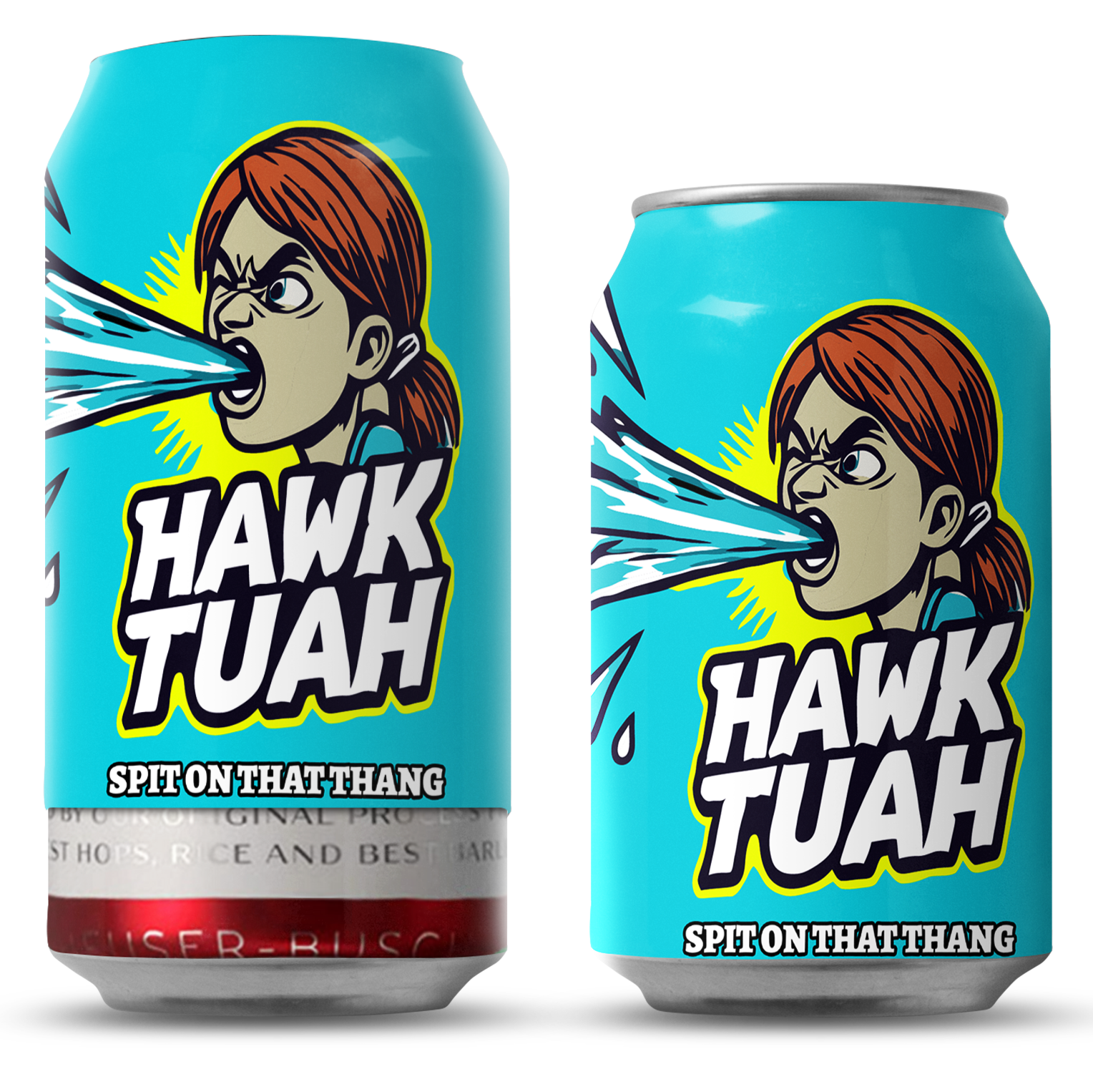 Hawk Tuah Spit on that Thang Beersy Silicone Sleeve Hide-a-Beer Can Cooler