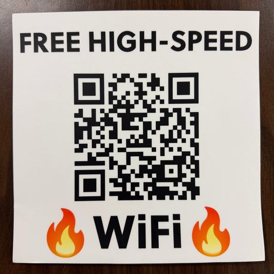 Free High-Speed WiFi MOAN PRANK Sticker