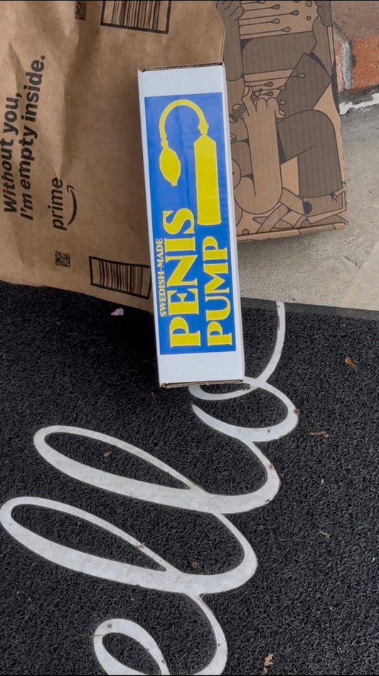 Swedish-Made Penis Pump Prank Package Tube