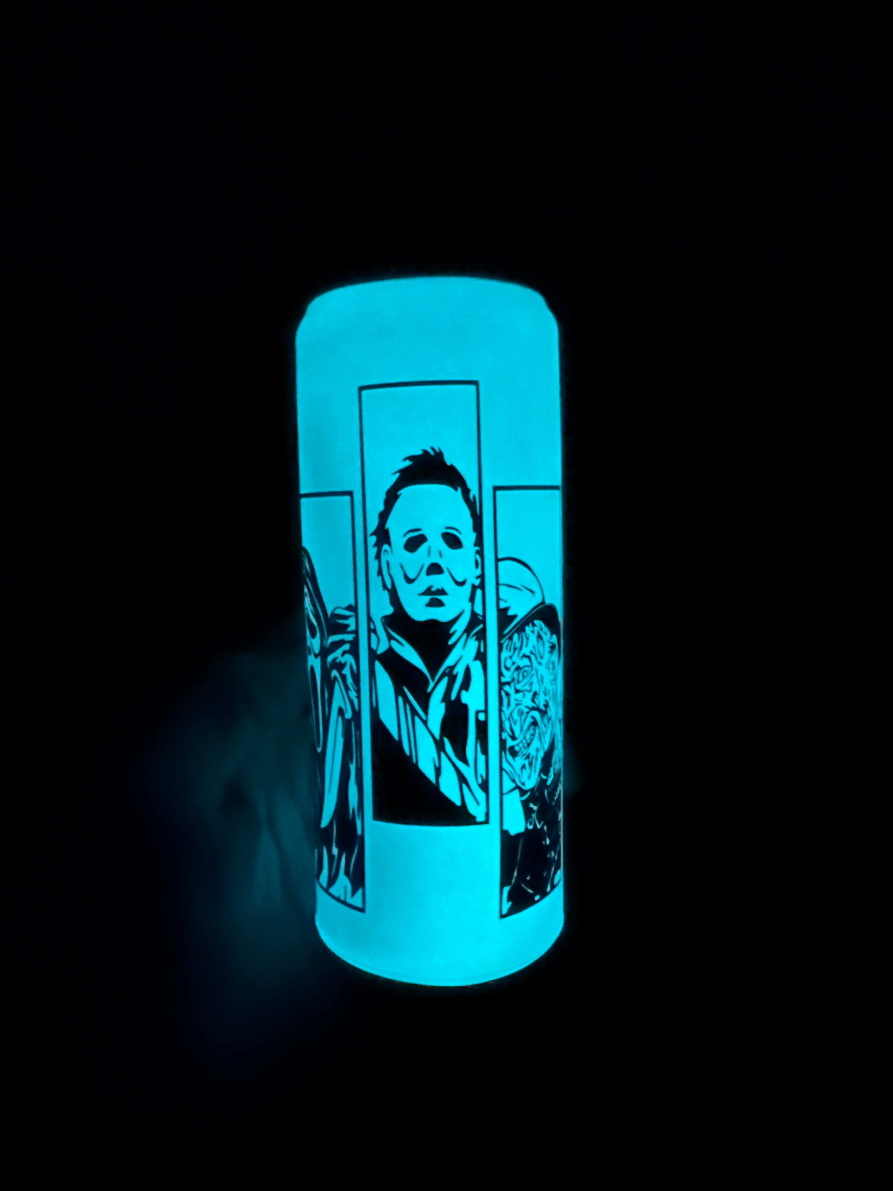 Halloween GLOW IN THE DARK Beersy Silicone Sleeve Hide-a-Beer Can Cooler