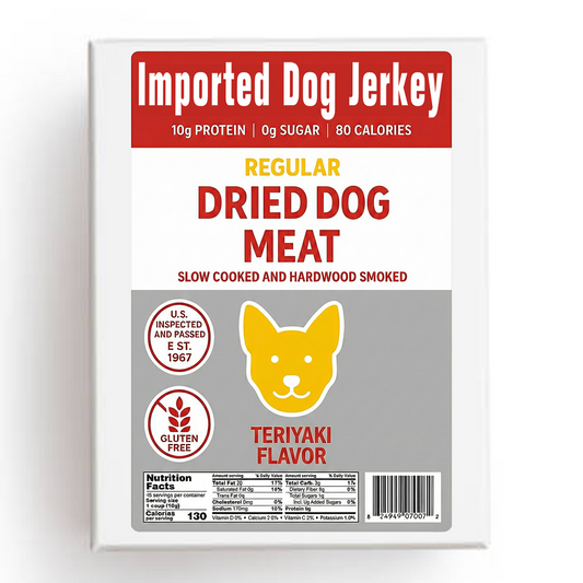 Imported Dried Dog Meat Prank Box