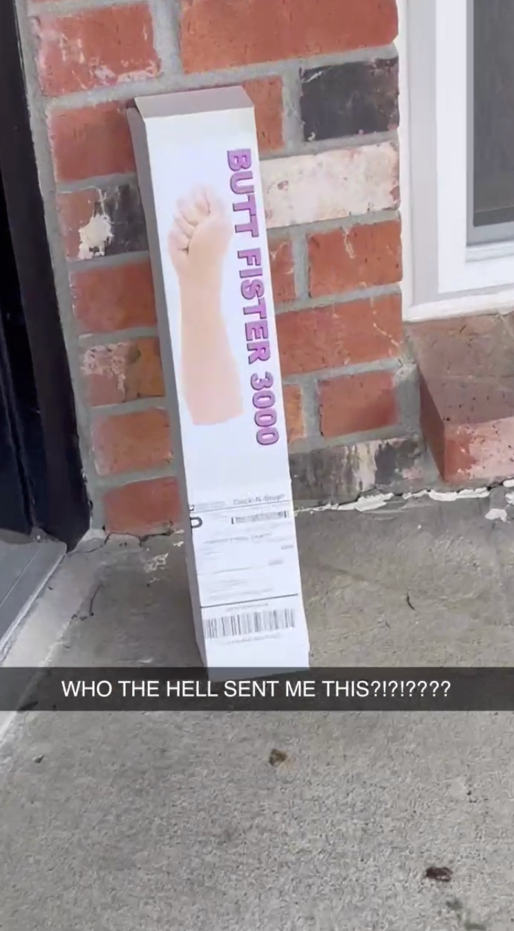 Butt Fister 3000 Prank Package Box