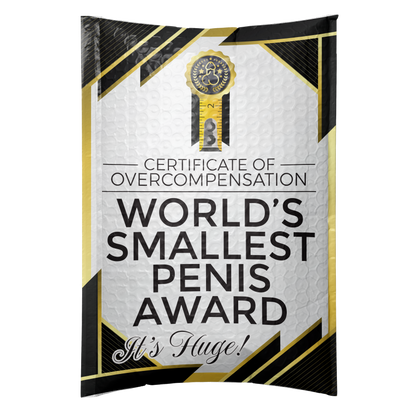 Worlds Smallest Penis Award Prank Package